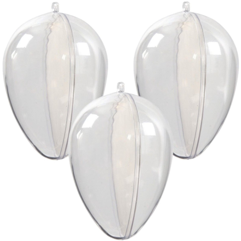 20x Acryl eieren hobby/knutsel materiaal 9 cm -