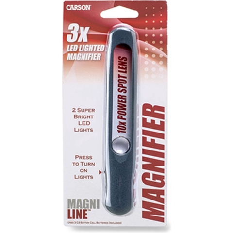 Carson Leesliniaal MagniLine MT-25 met LED en Spotlens 3x160mm