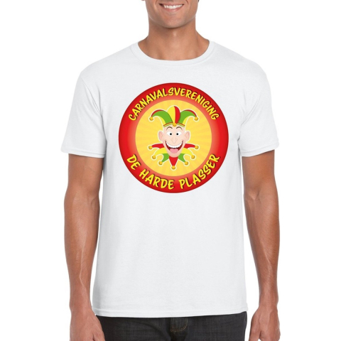 Carnavalsvereniging De Harde Plasser Limburg heren t-shirt wit 2XL -