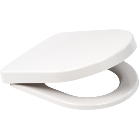Plieger Milano/Plus-Compact - D-Vorm Toiletzitting - Softclose - Duroplast - Wit