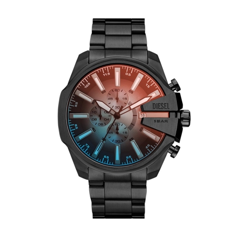 Diesel MEGA CHIEF SLIM Heren Horloge 48 mm - Zwart