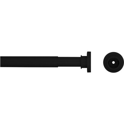 Sealskin Seallux - Douchegordijnstang - Uitschuifbaar 125-220 cm - Zwart