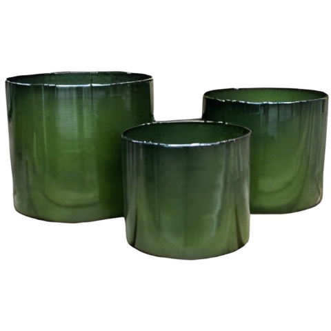 Pot Cylinder Vibrant Groen L 31x27cm - Buitengewoon de boet