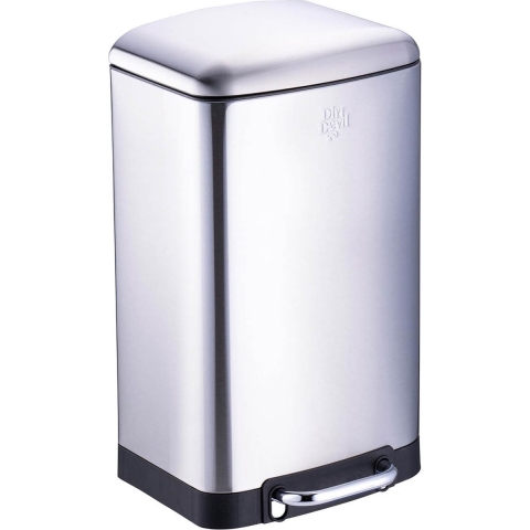 Dirt Devil Pedaalemmer 20L - Afvalemmer Soft Close - RVS Zilver - 30 x 29 x 52.5 cm