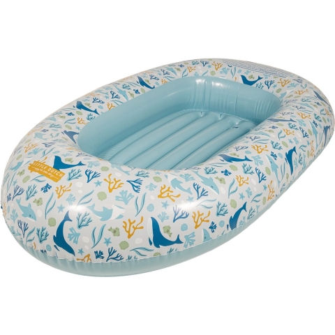 Little Dutch Ocean Dreams Opblaasboot 100x67 cm Blauw