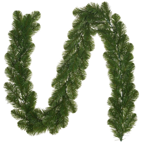 2x stuks dennenslingers/dennen guirlandes groen 20 x 180 cm -