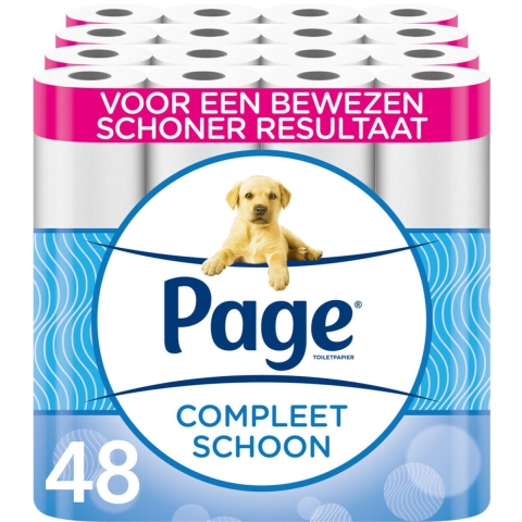 2x Page Toiletpapier Compleet Schoon 2-laags 24 stuks