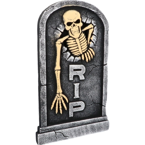 Grafsteen Skelet 'RIP' 56x33 cm - Boland