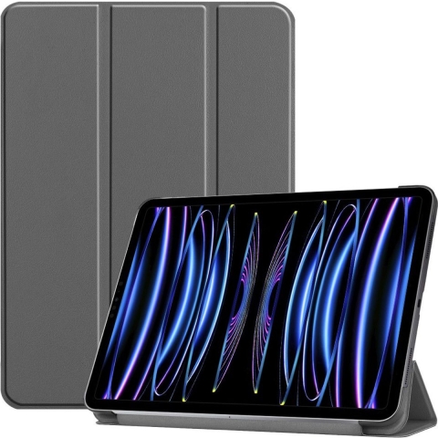 Just in Case - 9758407 - Hoes voor iPad Pro 12.9 (2021) - Smart Tri-Fold - Grijs