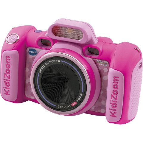 VTech KidiZoom Duo FX Kindercamera - Interactief Speelgoed - Foto's en Video's Maken - Speelgoed vanaf 4 Jaar - Roze