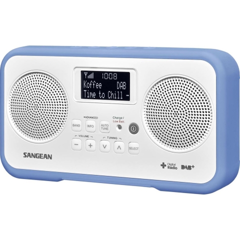 Sangean DPR-77 Radio DAB+, DAB, VHF (FM) Toetsvergrendeling Blauw