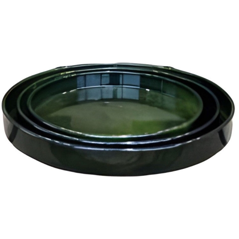 Schotel Cylinder Vibrant Groen L 33x4cm - Buitengewoon de boet