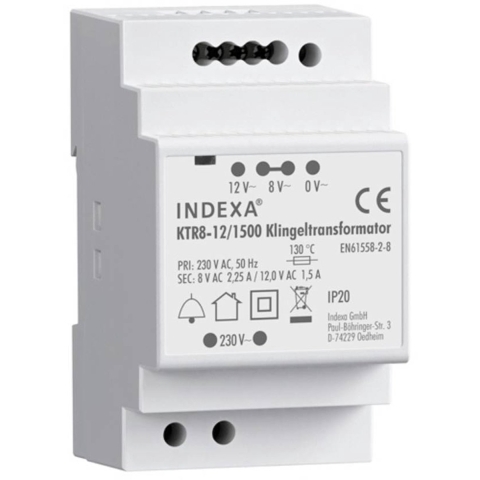 PENTATECH 32126 Beltransformator 8 V/AC, 12 V/AC