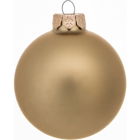 Decoris glazen kerstballen 16x stuks goud 8 cm mat/glans -