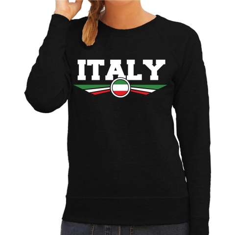 Italie / Italy landen sweater zwart dames XL -