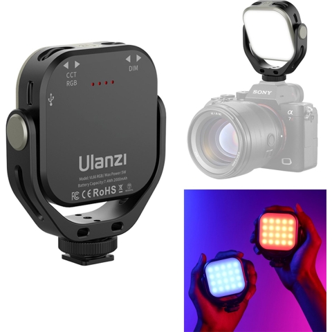 Ulanzi VL66 RGB kantelbare LED-videolamp