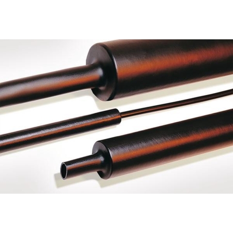 HellermannTyton 323-20300 Krimpkous met lijm Zwart 30 mm 8 mm Krimpverhouding:4:1 1 m