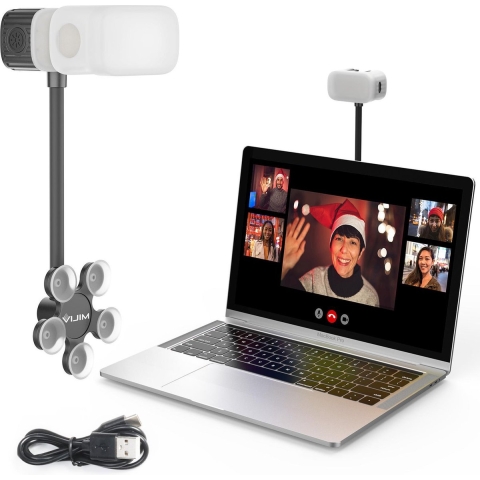 VIJIM CL12 Mini-videolamp met zuignap voor videobellen