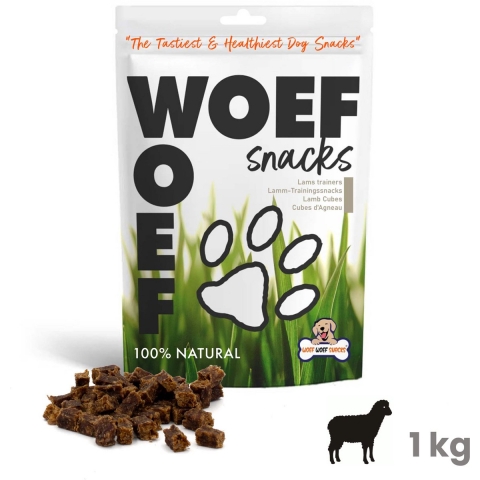 Woef Woef Hondensnack Lams Trainers L 1 kg