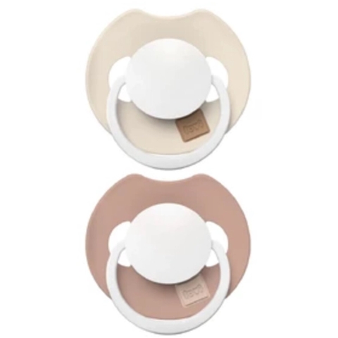 2x Difrax Fopspeen Prime Glow Dynamic 0-6 mnd Ivory Blush 2 stuks
