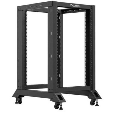 Lanberg OR01-6818-B rack 18U Vrijstaande rek Zwart