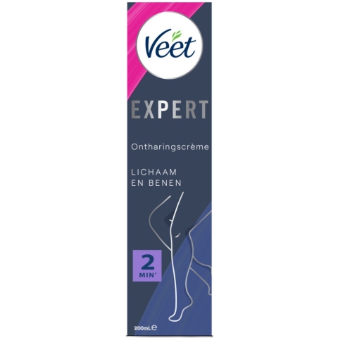 6x Veet Expert Ontharingscrème Benen 200 ml