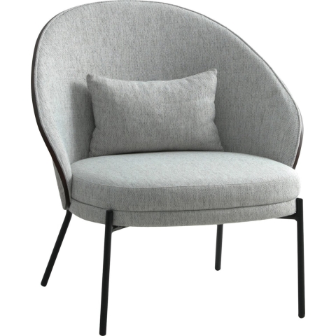 House Nordic Loungestoel - Max. 110 kg - 72 x 78 x 82 cm - Lichtgrijs