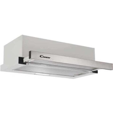 Candy Afzuigkap | Model CBT6130/3X | Semi-inbouw (uittrekbaar) | Zilver | 329 m/uur