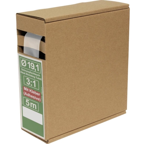 Quadrios 25CA505 Krimpkous met lijm Transparant Krimpverhouding:3:1 5 m