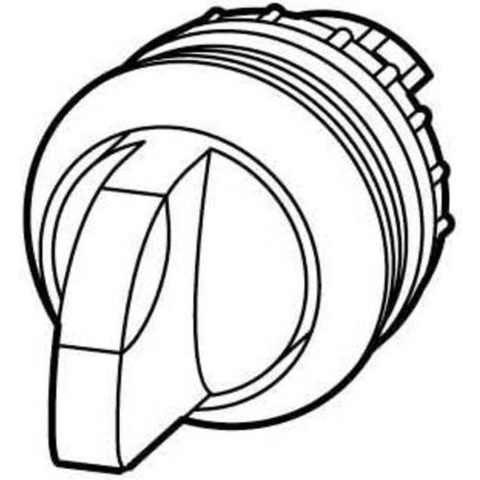 Eaton 216835 M22-WLK3-R Keuzetoets Kunststof frontring Knevel Zwart 1 stuk(s)