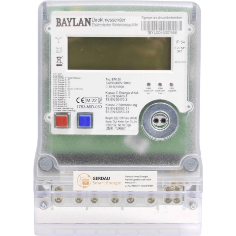 Counttec BTK30 kWh-meter 3-fasen Digitaal Conform MID: Ja 1 stuk(s)