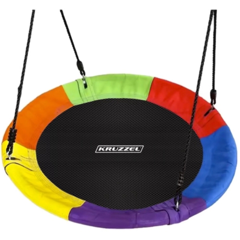 Kruzzel Ooievaarsnest schommel - 100 cm - multicolor - max 150 kilo - kinderschommels -
