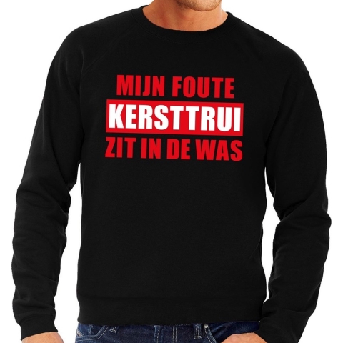 Foute kersttrui in de was zwart voor heren XL (54) -