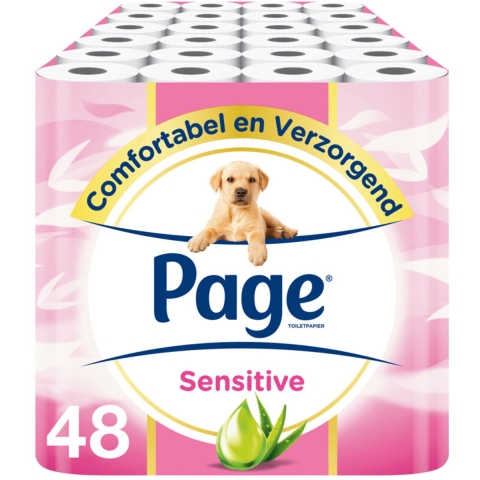 3x Page Toiletpapier Sensitive Aloe Vera 3-laags 16 stuks