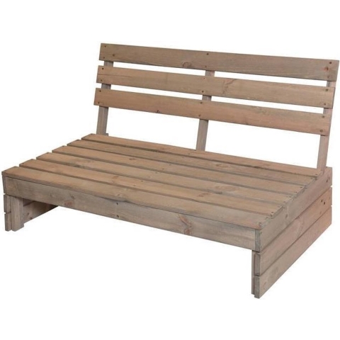 Pro Garden Tuinbank - Palletbank - 2-zits - Grey Wash