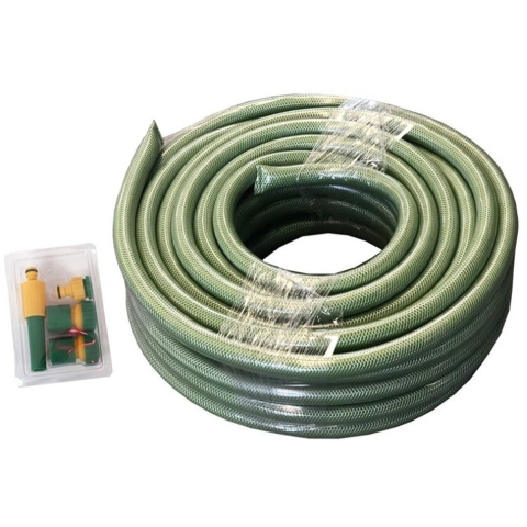 Tuinslang set - met koppelingen en verstelbare spuit - 25 meter - tuinbewatering -