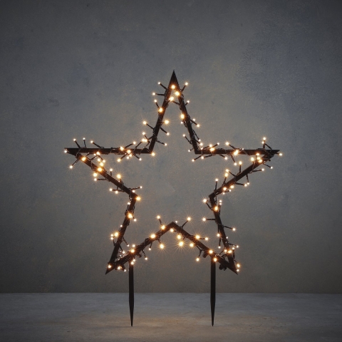 Garden d'light star garden stake 150 led warm white 8 function controller and timer-l60h73cm - Luca