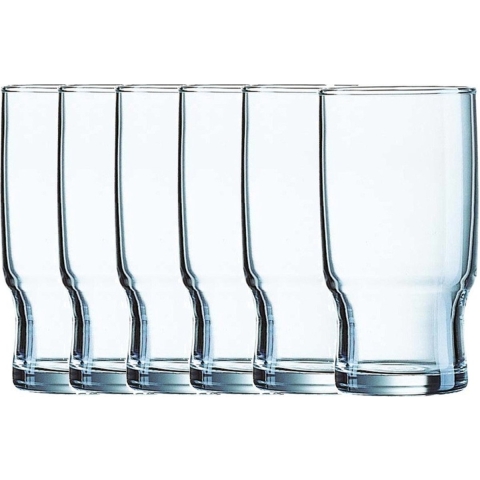 Arcoroc Longdrink glazen Campus - 6x - transparant - 290 ml - drinkglazen -