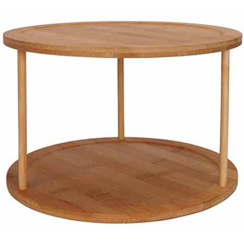 Cosy en Trendy Etagere - bamboe - 2-lagen - D25 cm - hapjes/tapas - serveren -