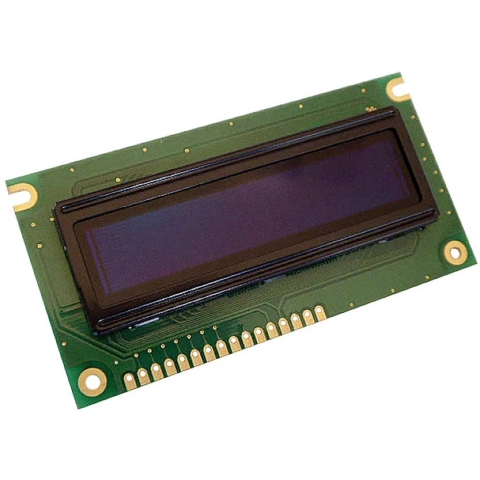Display Elektronik OLED-module Geel Zwart 16 x 2 Pixel (b x h x d) 84 x 10 x 44 mm DEP16202-Y