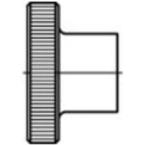 TOOLCRAFT 107574 Kartelmoeren M3 DIN 466 Staal 100 stuk(s)