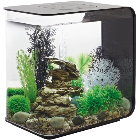 Oase 72033 biOrb FLOW 30 LED schwarz Aquarium 30 l Met LED-verlichting