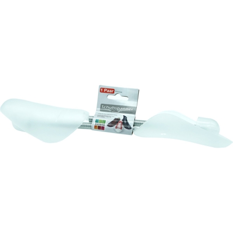 Schoenspanners - 4x paar - dames/heren schoenen - wit - kunststof - maat 37 t/m 45 37/45 -