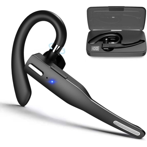 Otiume Draadloze Headset met Microfoon– Noise Canceling – Handsfree Bellen – Werkt als Bluetooth He