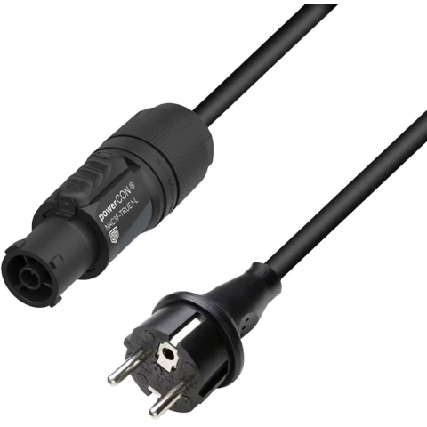 Adam Hall 8101TCON0150 Apparaat (koud) Aansluitkabel Zwart 1.5 m