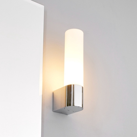 Lindby - Melike Wandlamp Chrome/Satin White