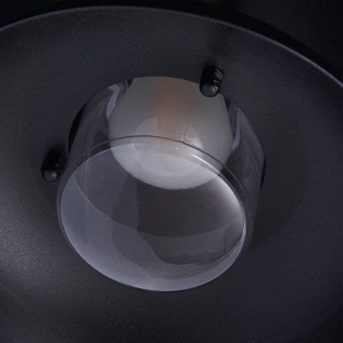 Lucande - Thais buitenwandlamp Ø 25 cm zwart metaal