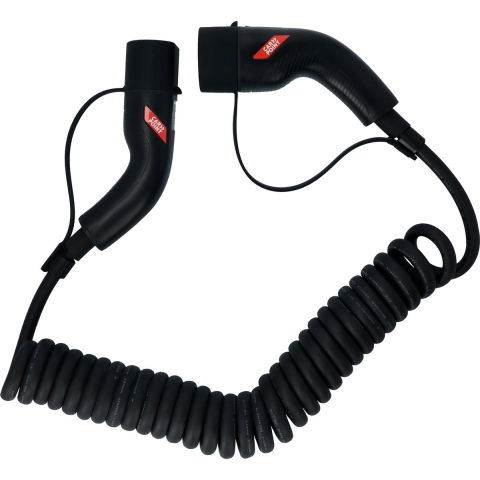 Carpoint Spiraal Laadkabel Elektrische Auto Type2>2 32A 3ph 6 meter