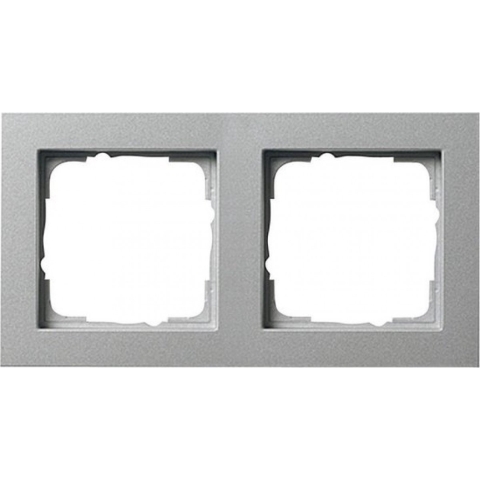 GIRA 0212 25 Frame 2-voudig E2, Standaard 55, System 55 Aluminium 1 stuk(s)