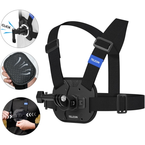 Telesin Quick Release Chest Mount voor GoPro